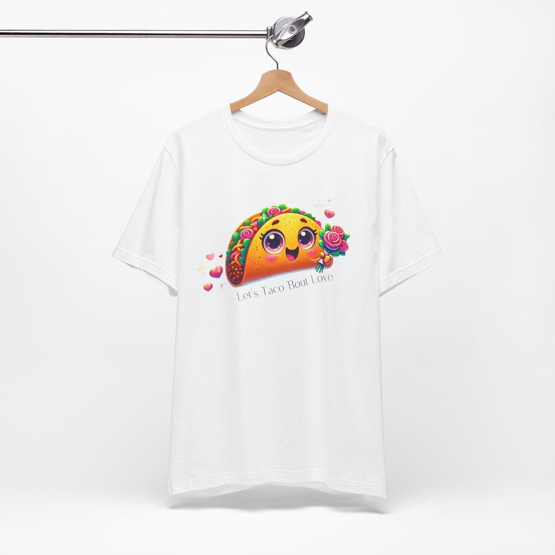 🌮 Let's Taco 'Bout Love 💖 Unisex Jersey Tee ✨ Spread the love this Valentine's Day! - Whippie's
