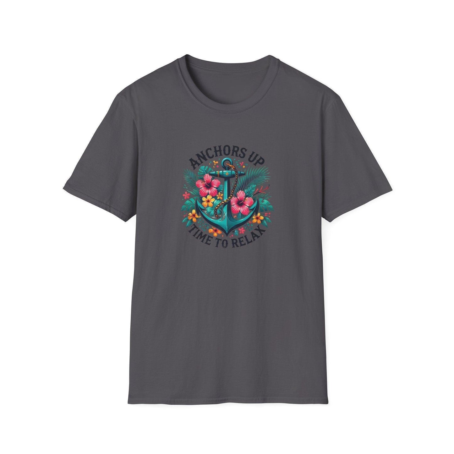 Anchors Up - Time to Relax - Unisex Tee! 🌺⚓️ - Whippie's