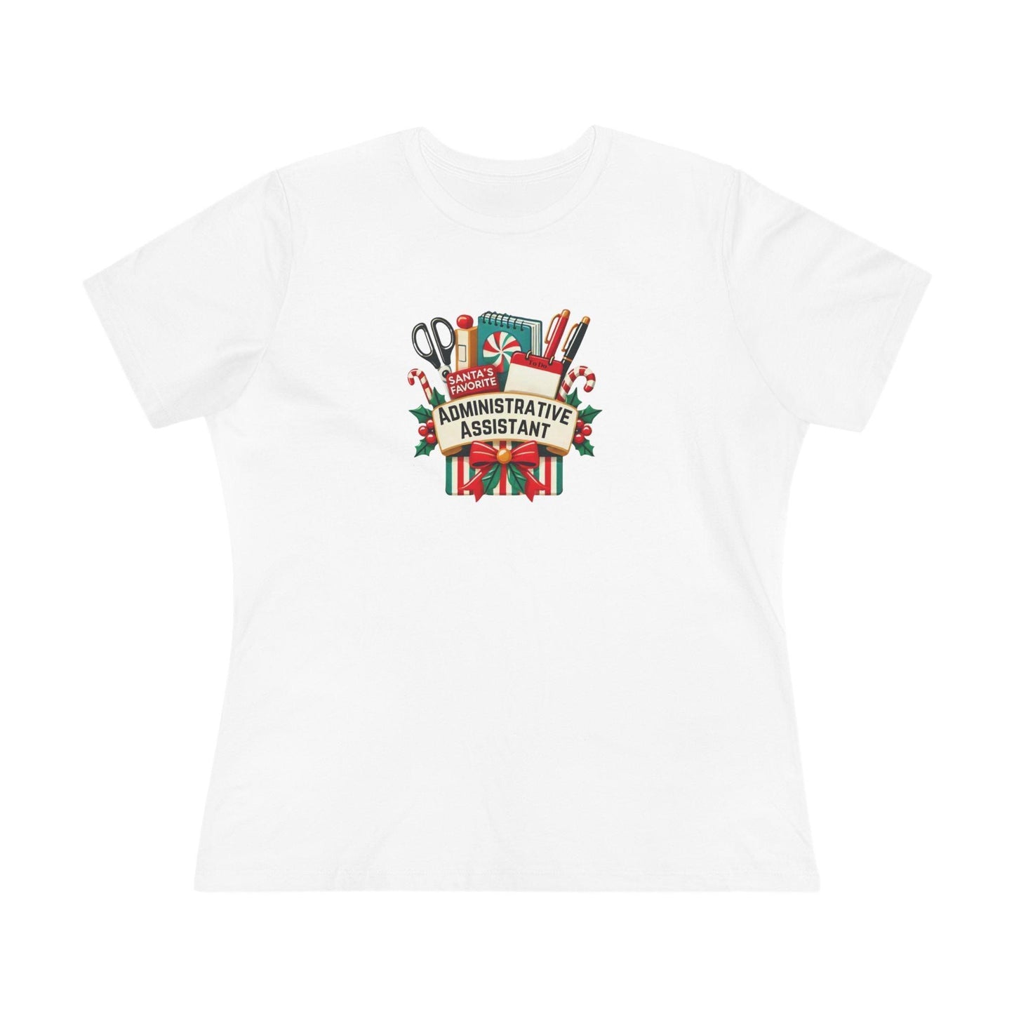 Santa's Favorite Administrative Assistant - Women's Softstyle Tee - Whippie's