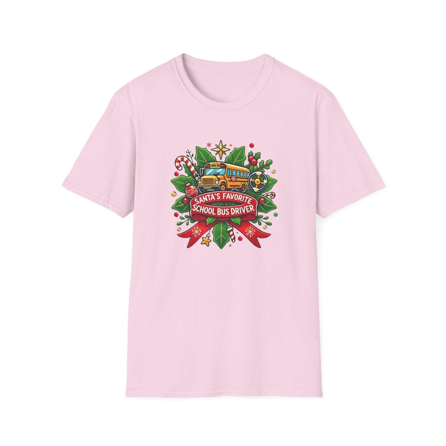 Santa's Favorite School Bus Driver Unisex Tee 🚌🎅 - Whippie's