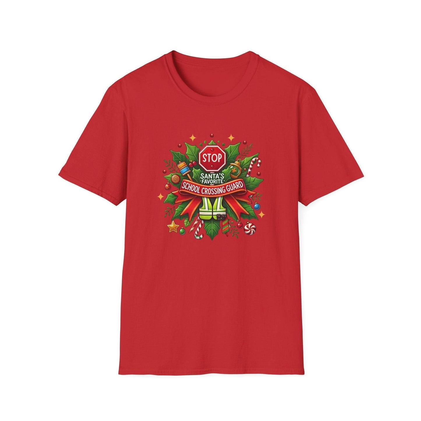 Santa's Favorite Crossing Guard Unisex Tee 🛑🎅 - Whippie's