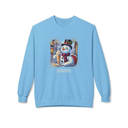 ☃️ Boujee Snowman ☕ Unisex Fleece Sweatshirt ✨ - Whippie's