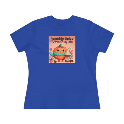 Cute Pumpkin: Pumpkin Spice and Everything Nice - Women's Softstyle Tee - Whippie's