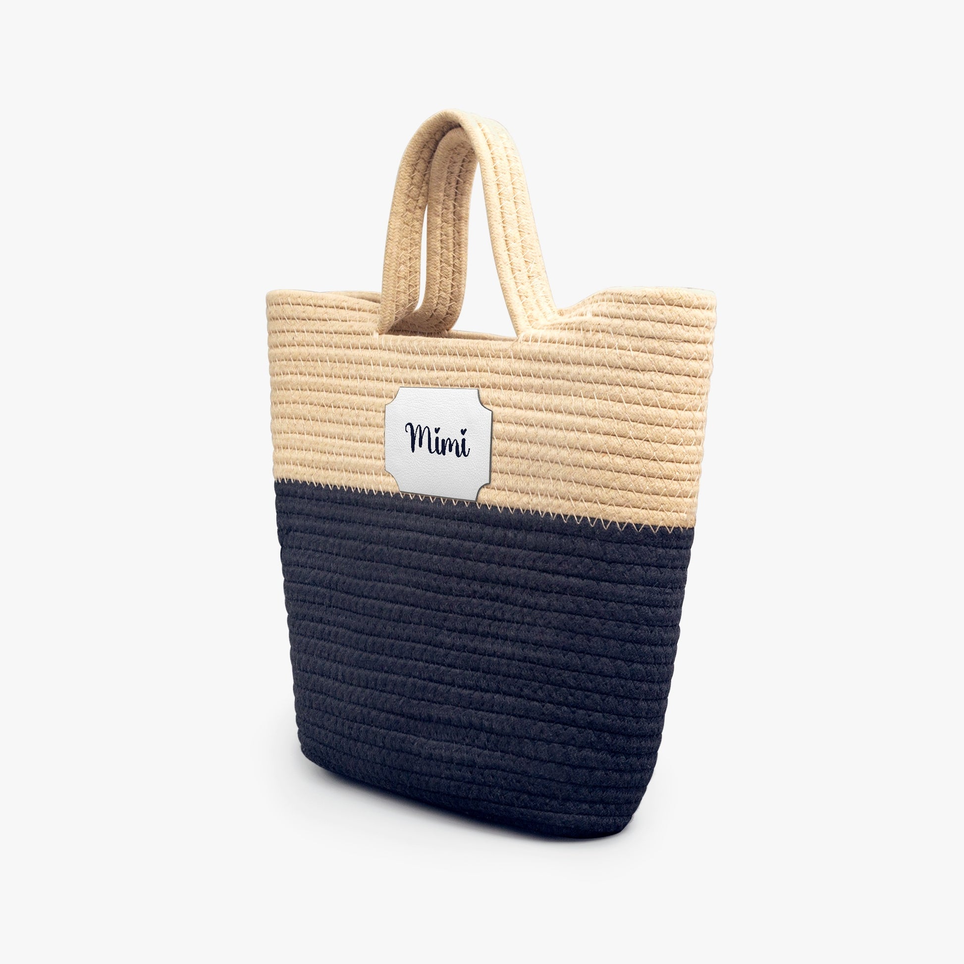 1233. Handwoven Straw Bag - Personalizable - Whippie's