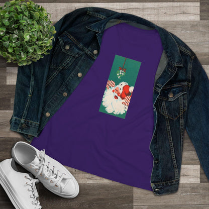 Santa Mistletoe Kisses - Women's Tee - Whippie's