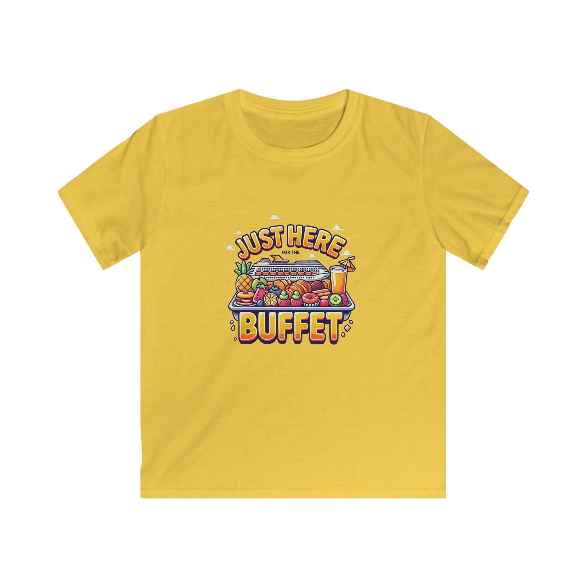 Just Here for the Buffet" Kids' Tee! 🛳️🍽️ (Yummy! 😋) - Whippie's