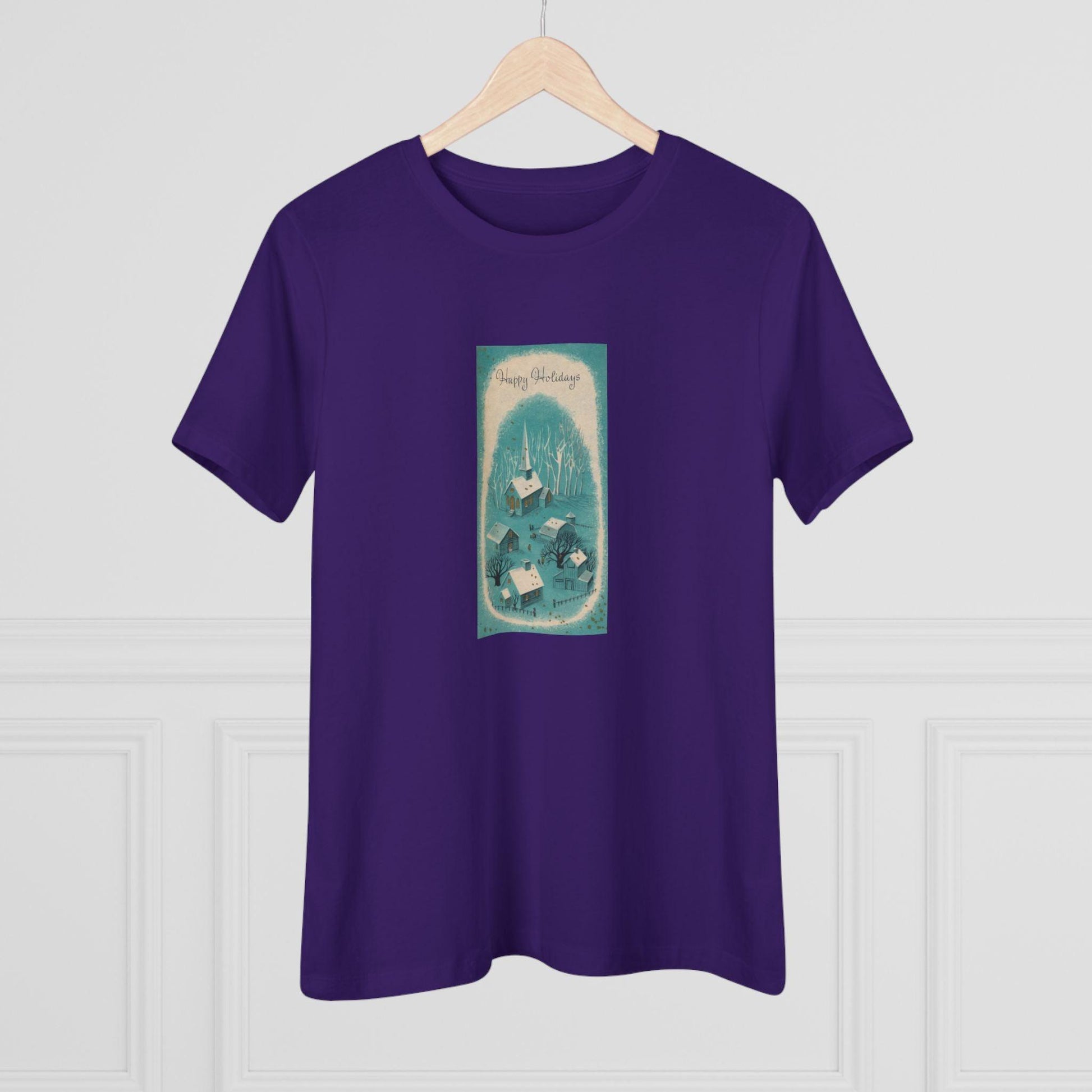 Happy Holidays - Vintage Village - Women's Tee - Whippie's