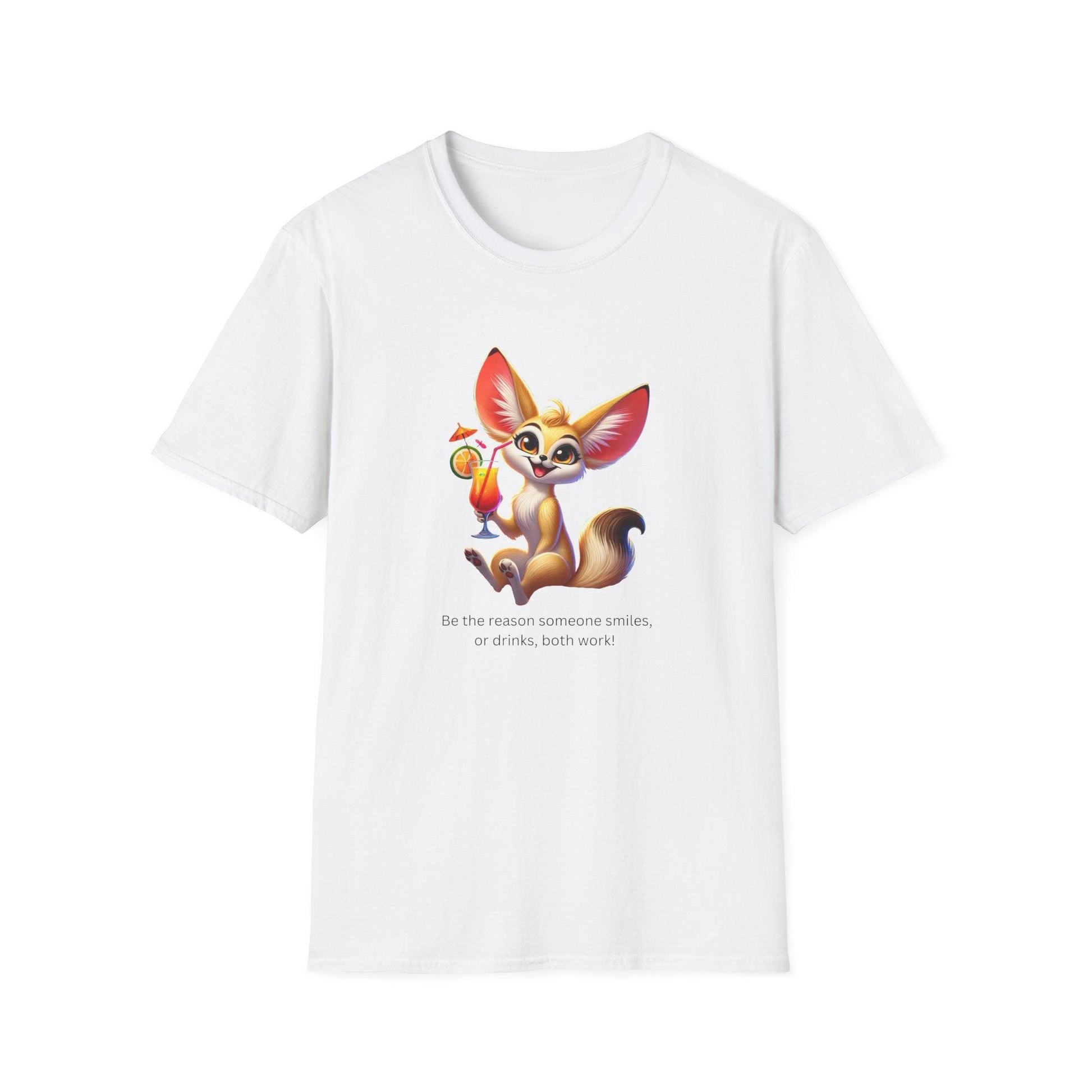 Fennec Fox Cocktail - Cheers to Good Times and Smiles! 🦊🍸 Unisex T-shirt - Whippie's