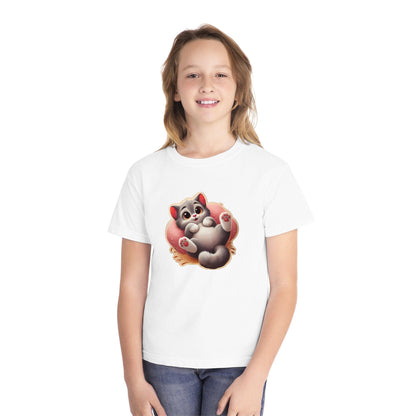 😻 Kitten Cuddle Time 💖 Youth Midweight Tee ✨ Purr-fectly adorable! - Whippie's