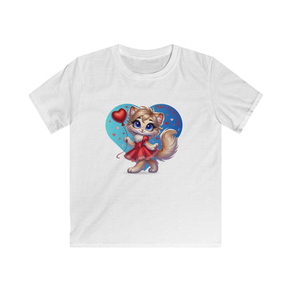 💖 Purr-fectly Cute 😻 Kids Softstyle Tee ✨ Adorable style for your little sweetheart! - Whippie's