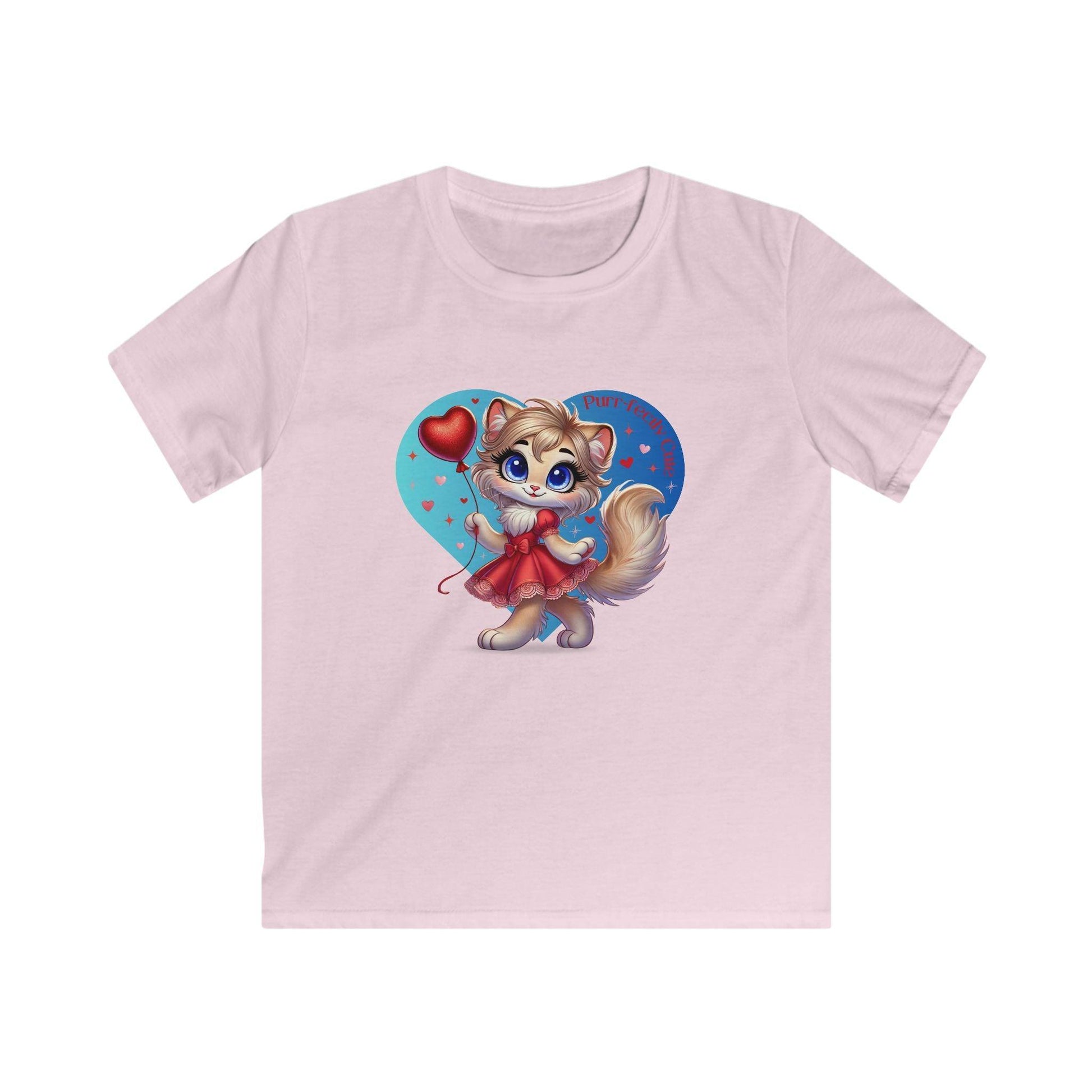💖 Purr-fectly Cute 😻 Kids Softstyle Tee ✨ Adorable style for your little sweetheart! - Whippie's