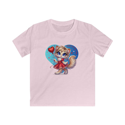 💖 Purr-fectly Cute 😻 Kids Softstyle Tee ✨ Adorable style for your little sweetheart! - Whippie's