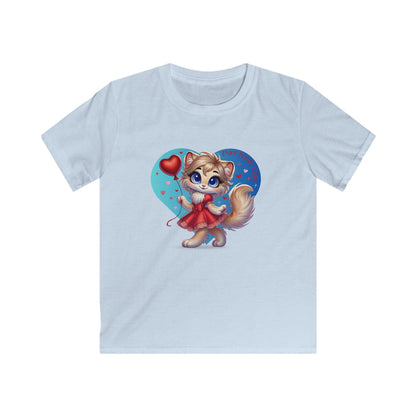 💖 Purr-fectly Cute 😻 Kids Softstyle Tee ✨ Adorable style for your little sweetheart! - Whippie's