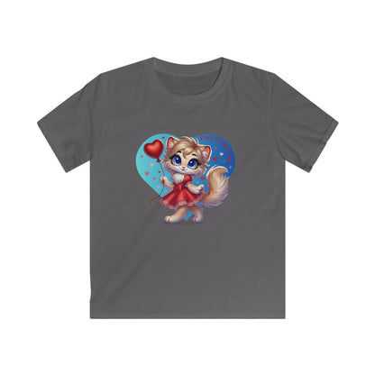 💖 Purr-fectly Cute 😻 Kids Softstyle Tee ✨ Adorable style for your little sweetheart! - Whippie's