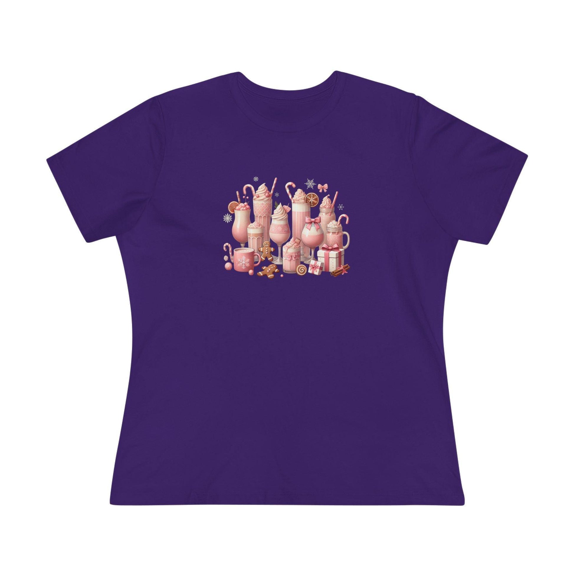 💖☕ Pretty in Pink Holiday Coffee ❄️🎀 - Women's Softstyle Tee - Whippie's