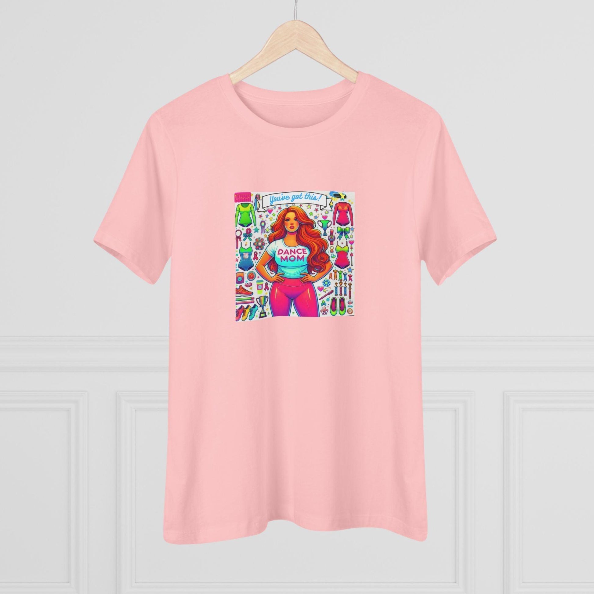 Dance Mom: You've Got This - Red Hair Mom - Curvy - Women's Softstyle Tee - Whippie's