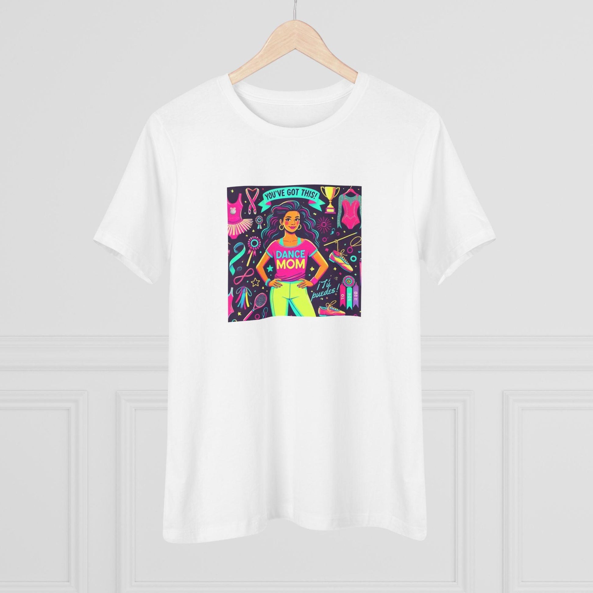 Dance Mom Magic (Latina Mom) - A Colorful Celebration 💃🌈 - Women's Softstyle Tee - Whippie's