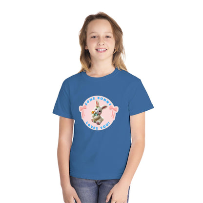 Some Bunny Loves You Youth Midweight Tee - Hop into Easter with Adorable Style! 🐰💖 - Whippie's