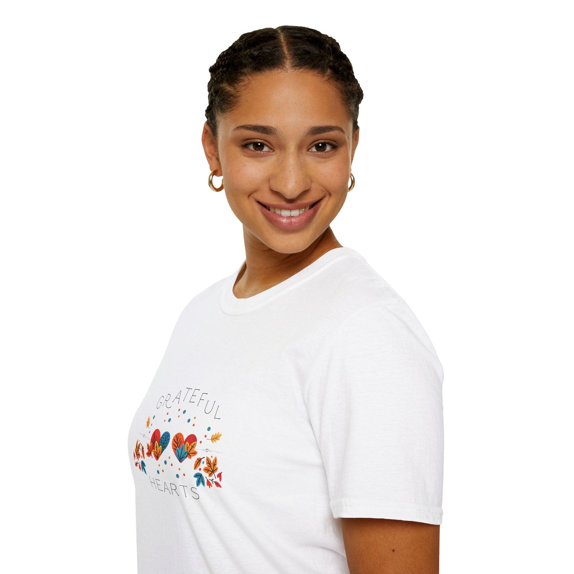 Grateful Hearts - A Family Affair 🧡💛❤️ - Two Hearts - Unisex T-Shirt - Whippie's