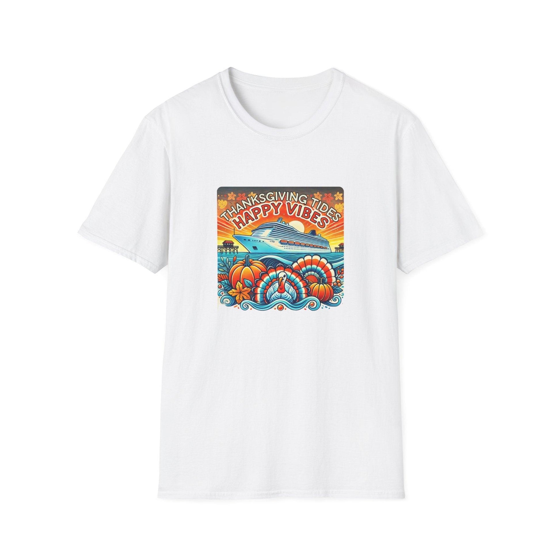 Thanksgiving Tides, Happy Vibes - Unisex T-Shirt - Whippie's