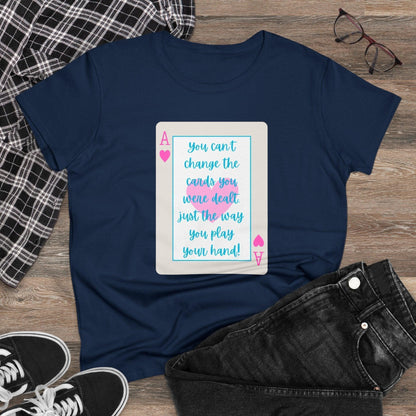 💖 Ace of Hearts 💪 Women's Tee ✨ Play your hand like a queen! 👑 - Whippie's