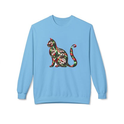 🐱 Merry Meowmas! 🎄 Unisex Fleece Sweatshirt 🎁 - Whippie's