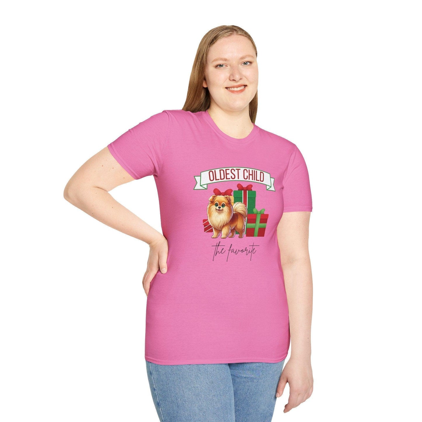 Oldest Child, The Favorite 🎁🐶 Pomeranian - Unisex Tee! 🎁👑 - Whippie's
