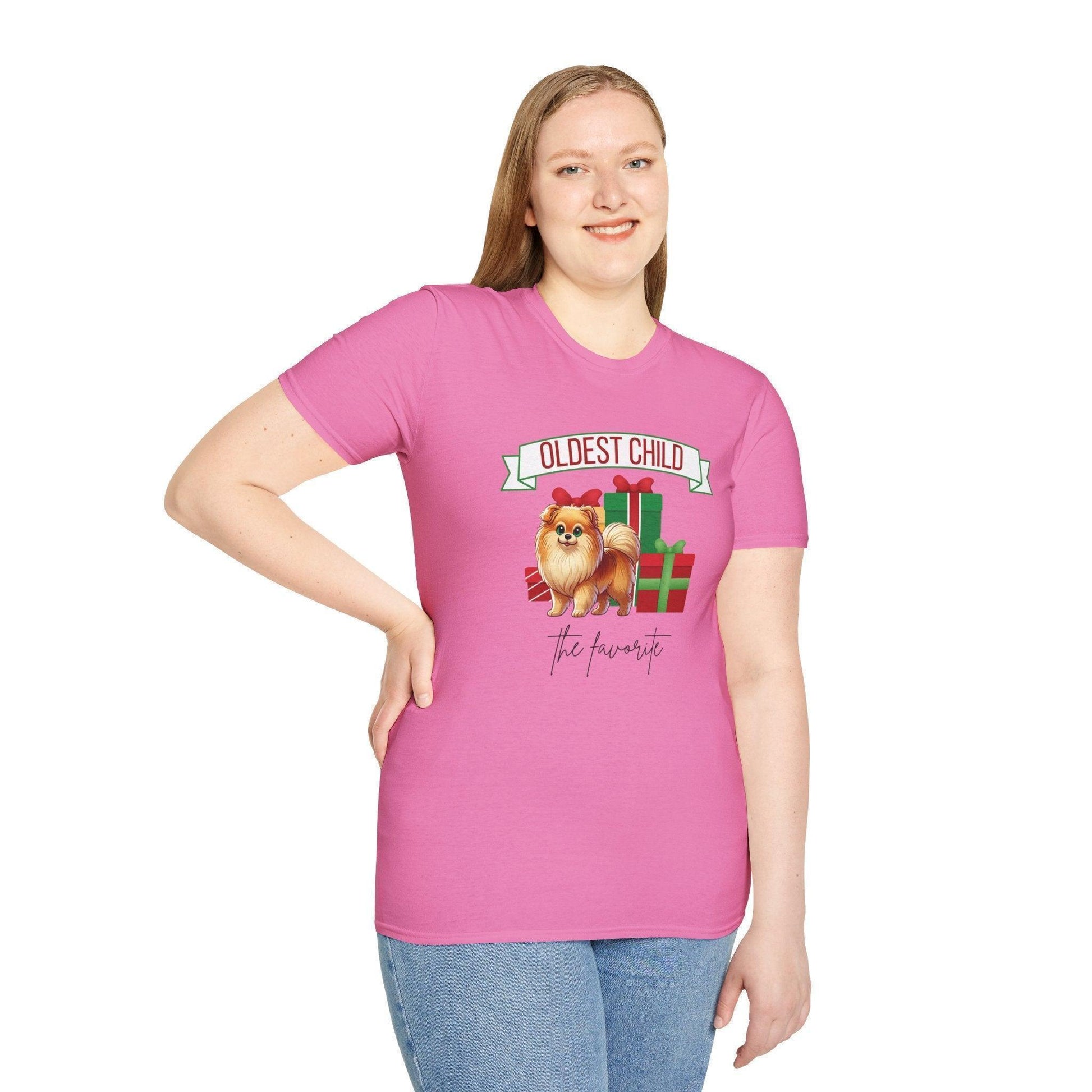 Oldest Child, The Favorite 🎁🐶 Pomeranian - Unisex Tee! 🎁👑 - Whippie's