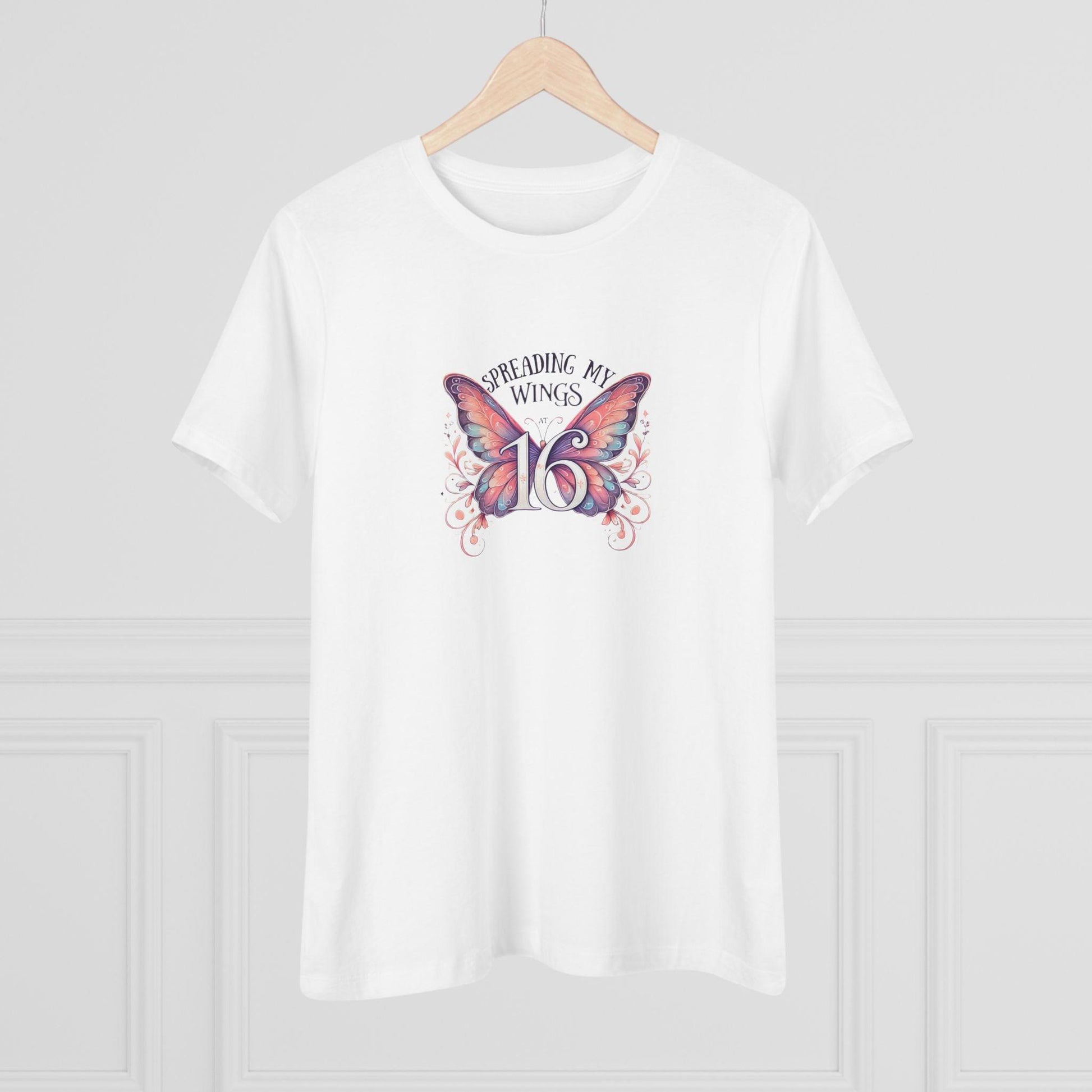 Spread My Wings at 16 - Soaring into a New Chapter 🦋 - Women's Softstyle Tee - Whippie's