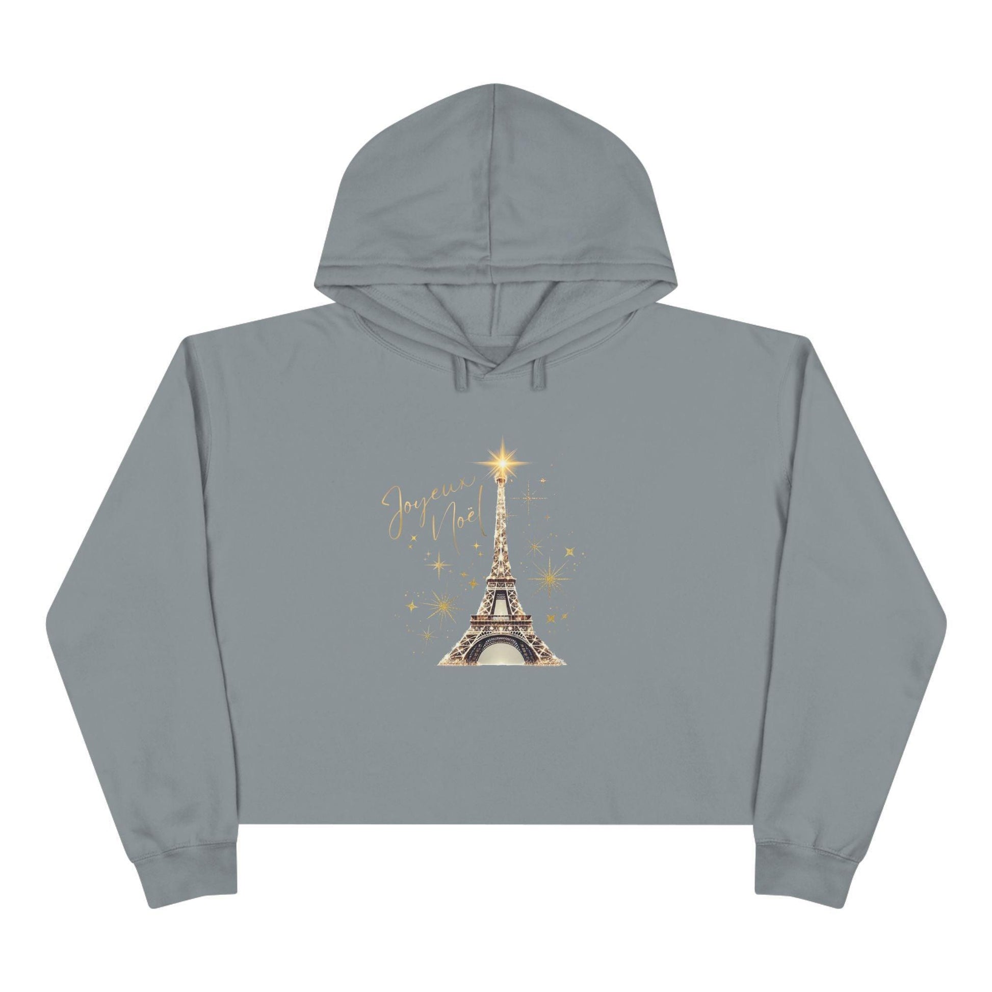 ✨ Joyeux Noël - Women's Cropped Hoodie 🗼 - Whippie's