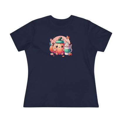 Cute Pumpkin - Pumpkin Spice Latte - Women's Softstyle Tee - Whippie's