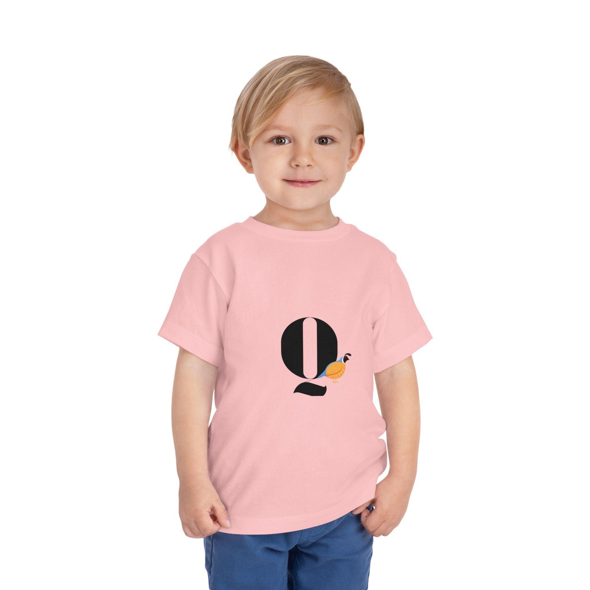 Alphabet Adventures: Letter Q - Quail Toddler T-shirt - Whippie's