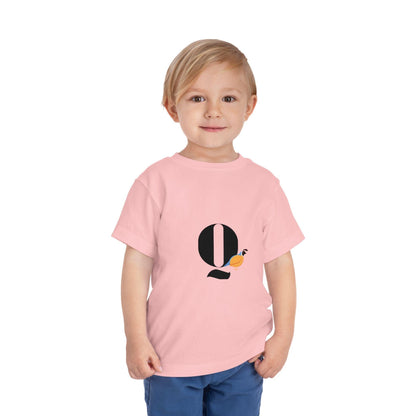 Alphabet Adventures: Letter Q - Quail Toddler T-shirt - Whippie's
