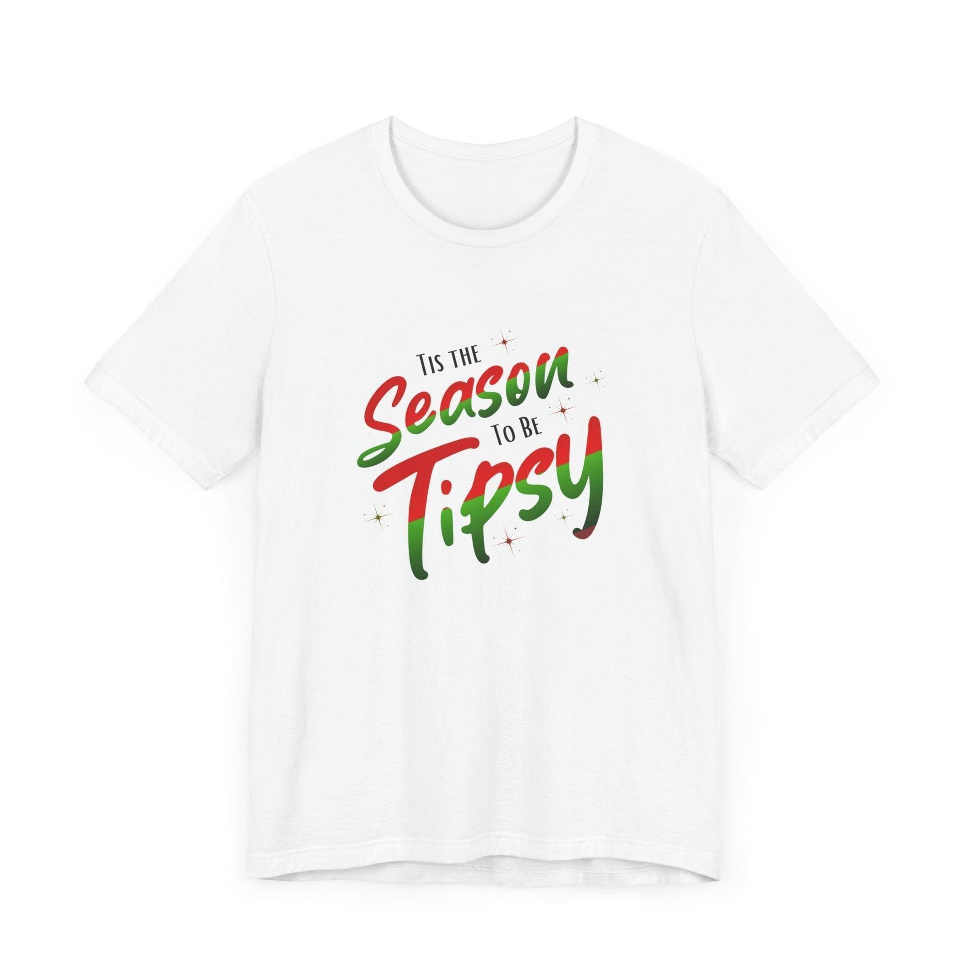 ✨ 'Tis the Season to be Tipsy 🎄 Unisex Jersey Tee 🎉 - Whippie's
