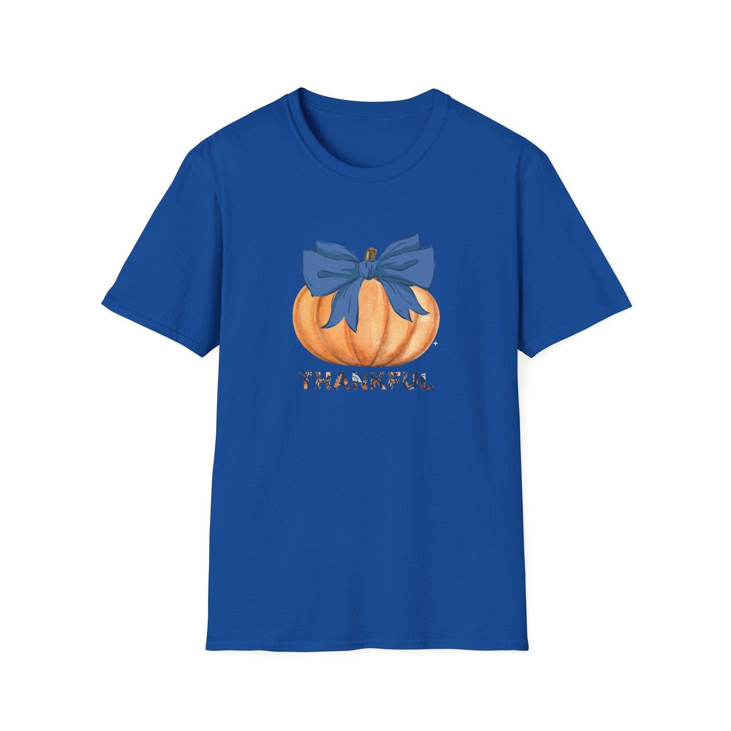Thankful Pumpkin Tee - A Heart Full of Gratitude! 🧡💙 Unisex Tee - Whippie's