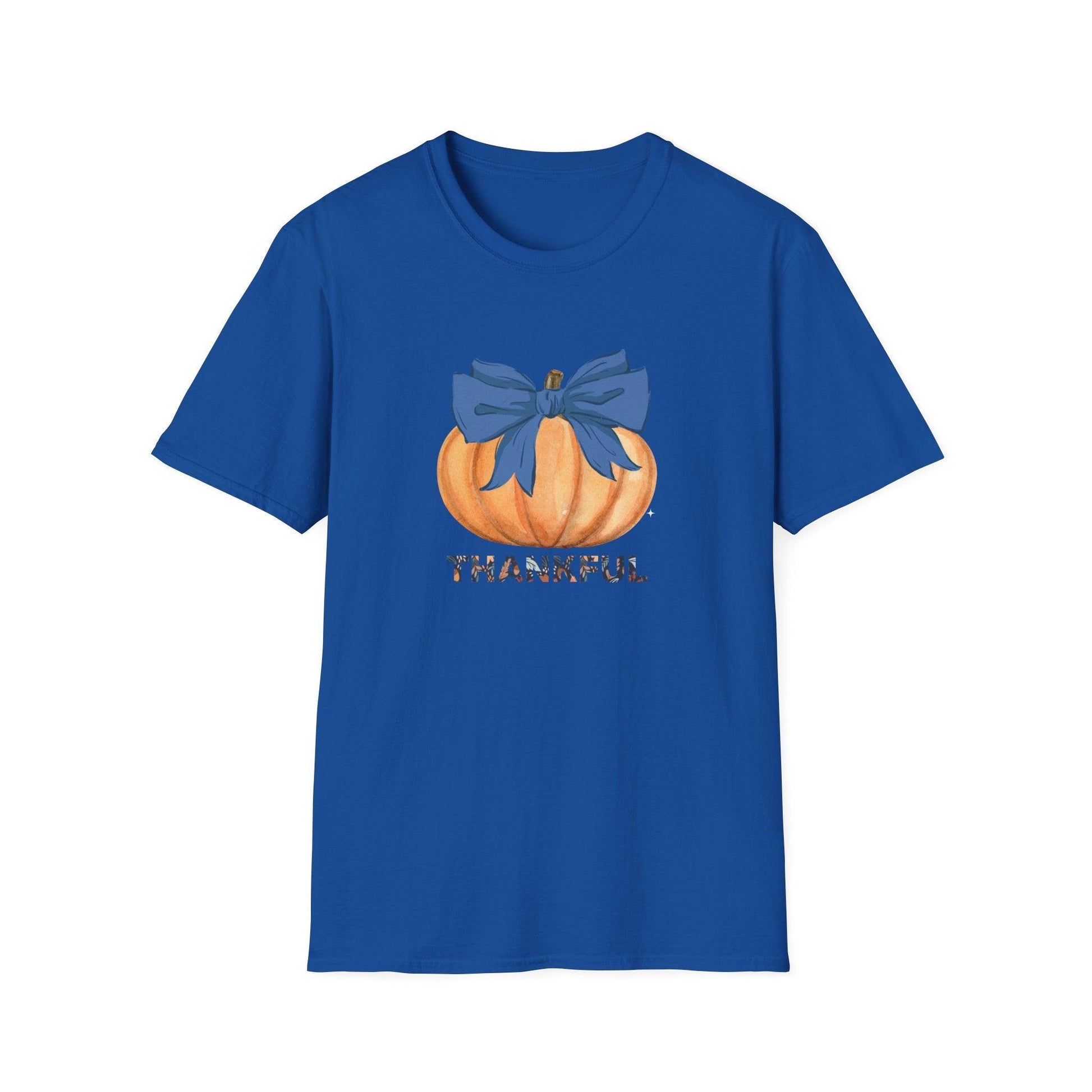 Thankful Pumpkin Tee - A Heart Full of Gratitude! 🧡💙 Unisex Tee - Whippie's