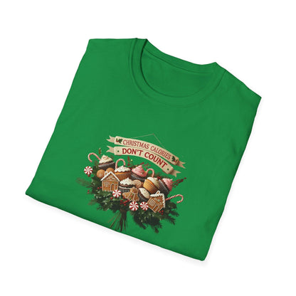 Christmas Calories Don't Count 🎅🎄 - Unisex Softstyle T-Shirt 🍪🎁 - Whippie's