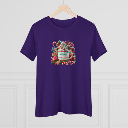 ☕🎄 I Run on Coffee & Christmas Cheer 🎁🌟 - Women's Softstyle Tee - Whippie's