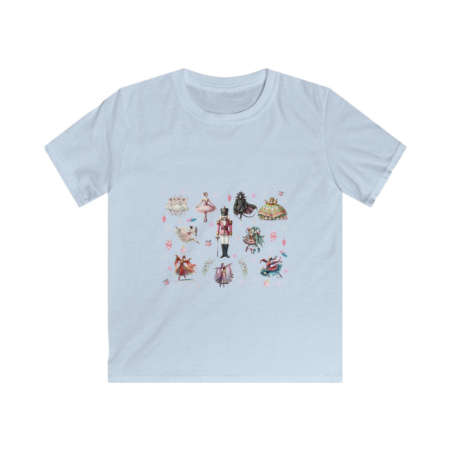 Nutcracker Magic - A Holiday Spectacle! 🎄✨ Kids Softstyle Tee - Whippie's