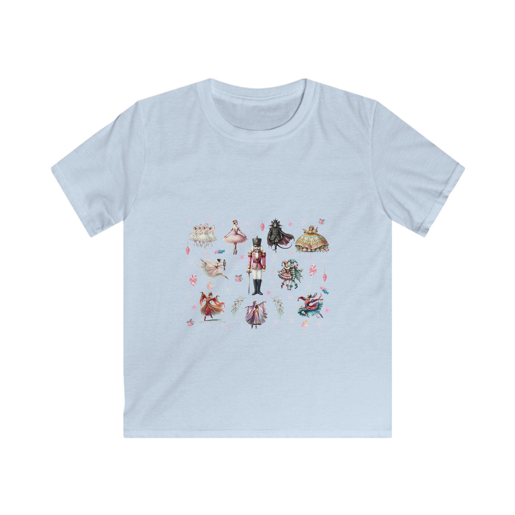 Nutcracker Magic - A Holiday Spectacle! 🎄✨ Kids Softstyle Tee - Whippie's
