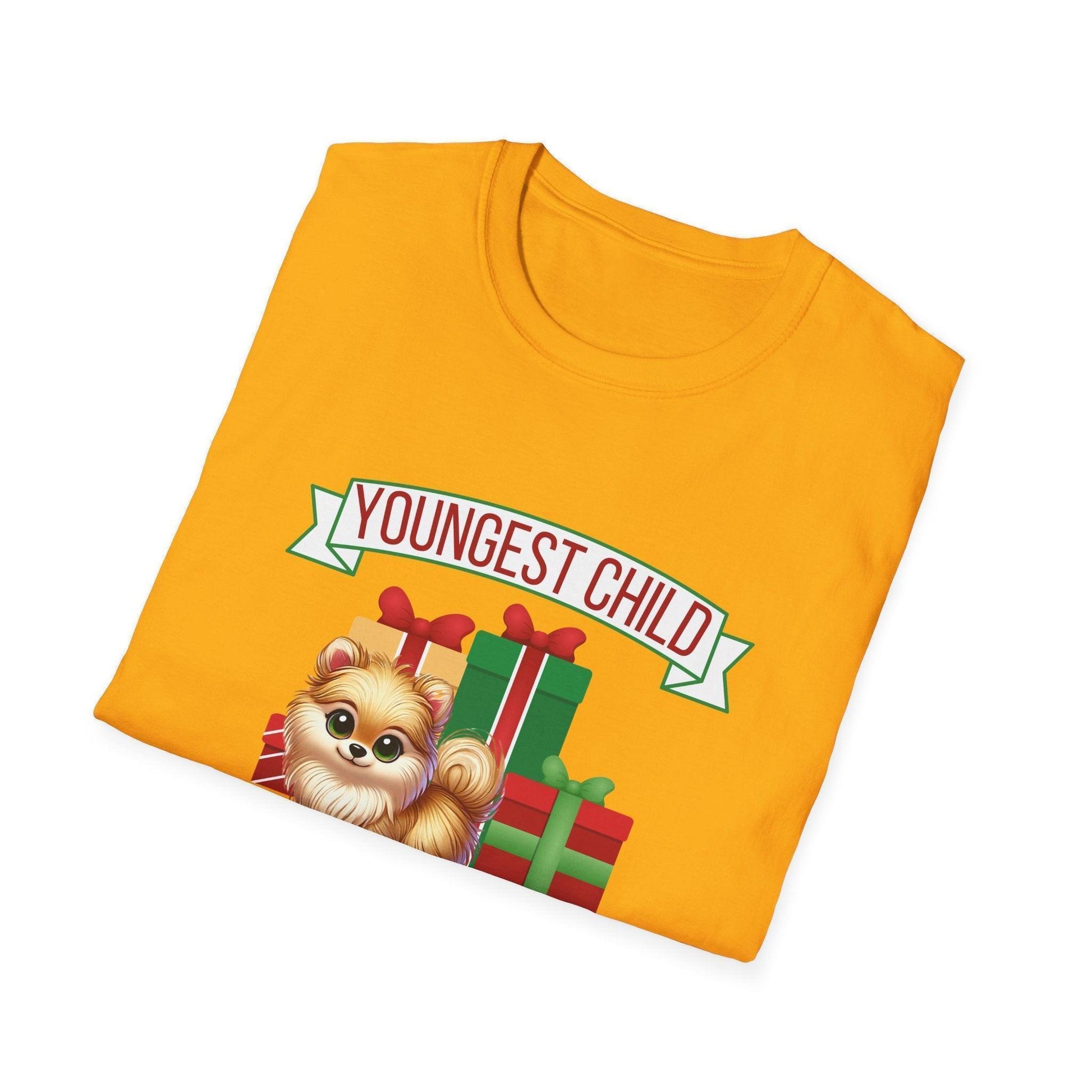 Youngest Child, The Favorite 🎁🐶 Pomeranian - Unisex Tee! 🎁👑 - Whippie's