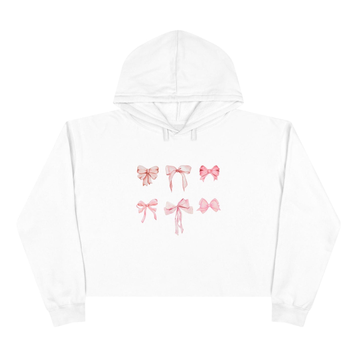 Pink Bow Power Cropped Hoodie - Bow-tiful and Cozy 🎀💖 - Whippie's