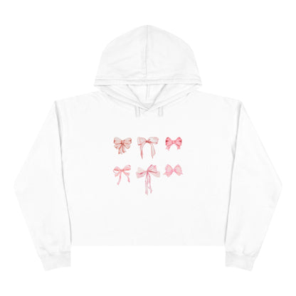 Pink Bow Power Cropped Hoodie - Bow-tiful and Cozy 🎀💖 - Whippie's