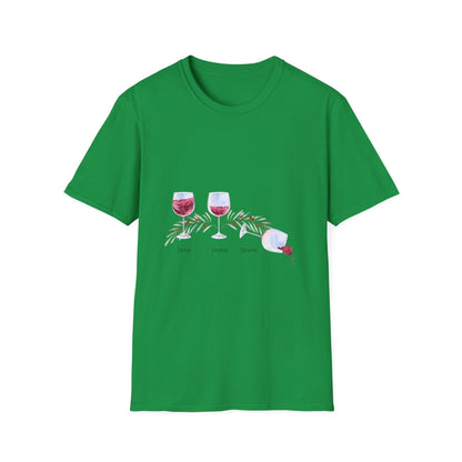 Drink Drank Drunk 🍷🍷🍷 - Holiday Edition - Unisex Softstyle T-shirt - Whippie's
