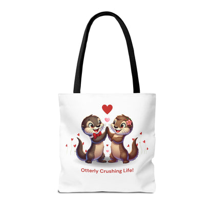 Otterly Crushing Life! Tote Bag - Carry Your World, Otter Style 🦦💖 - Whippie's
