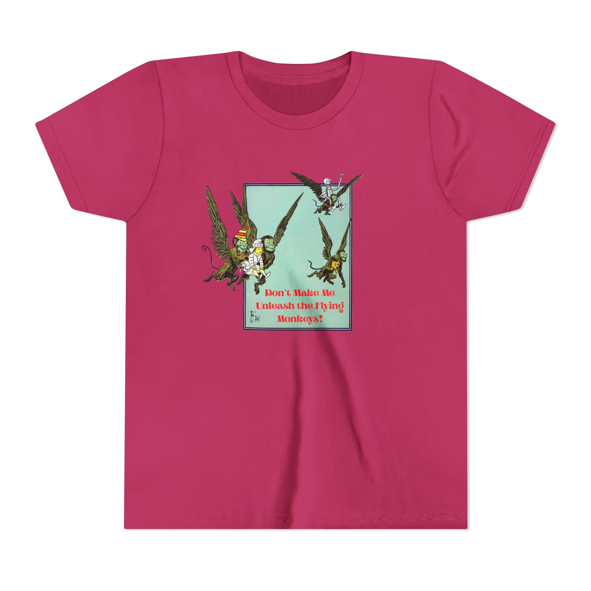 Wizard of Oz Don't Make Me Unleash the Flying Monkeys - Youth T-shirt - Whippie's