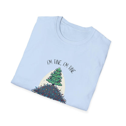 "I'm Fine, I'm Fine, Everything's Fine!" 🎄 - Christmas Stress 😅🎁 - Unisex Softstyle T-shirt - Whippie's