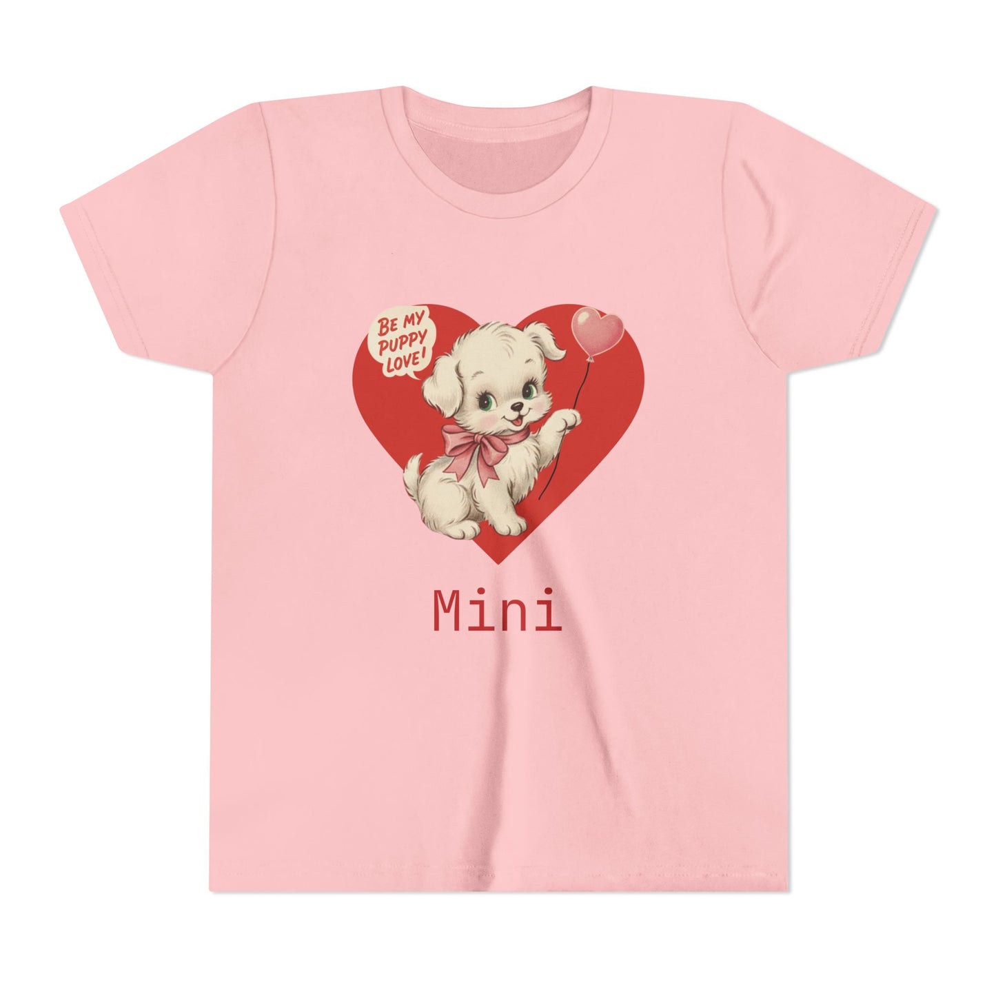 Matching Valentine Tee | Youth Puppy Love - Personalizable