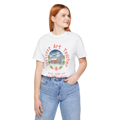 Jolliest Christmas School Tee - Personalizable Title