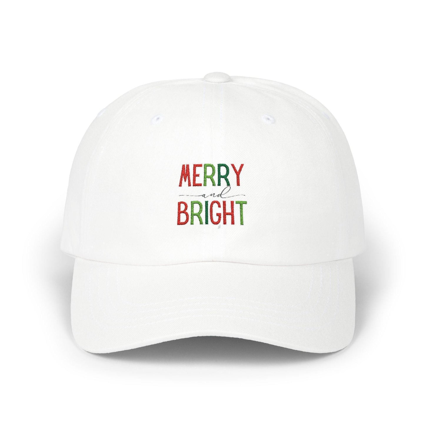 Merry and Bright - Embroidered Baseball Cap 🌈✨ - Whippie's